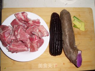 Purple Yam and Purple Corn Pork Ribs Soup recipe