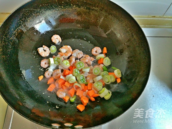 Fried Rice Cake with Shrimp recipe