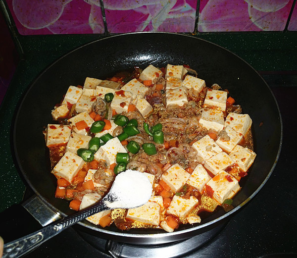 Stewed Tofu with Scallops recipe