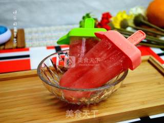 Watermelon Honey Popsicles recipe