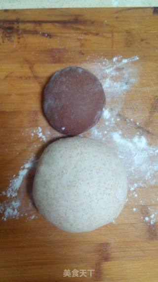 #四节 Baking Competition And是爱吃节# Whole Wheat Cocoa Two-color Toast recipe