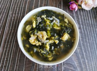 Shrimp Seaweed Egg Drop Soup recipe