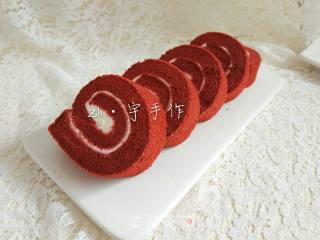 #四session Baking Contest and It's Love to Eat Festival#red Velvet Cake Roll recipe