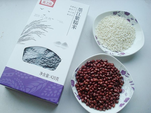 Purple Glutinous Rice and Red Bean Congee recipe