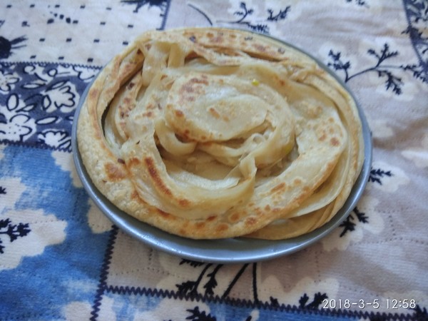Five Spice Pan Shredded Scallion Pancakes recipe
