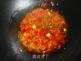 Roasted Duck Blood with Garlic Sprouts recipe