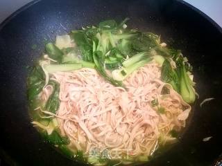 Grilled Dried Shreds of Dried Shrimps and Green Vegetables recipe