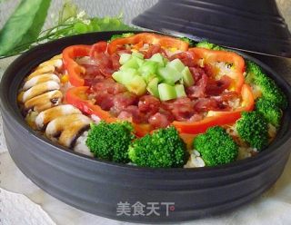 【yiru Private House Style Rice】taji Pot Corn Sausage Rice recipe