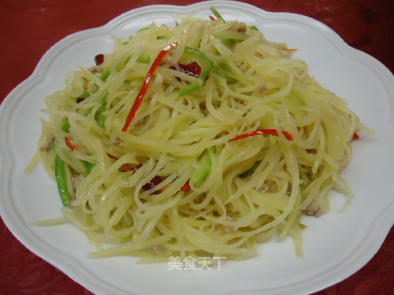 Green Pepper and Potato Shreds recipe