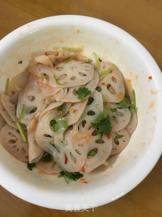 Cold Lotus Root with Sweet and Spicy Sauce recipe