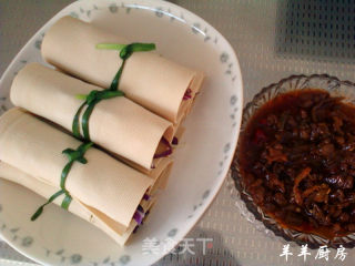 Purple Cabbage Vegetable Roll recipe