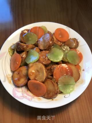 Fried Stuffed King Pleurotus recipe