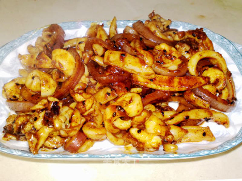 Stir-fried Cuttlefish with Korean Sauce recipe