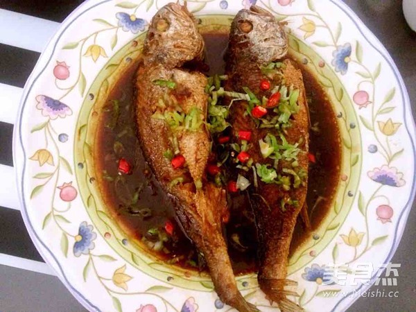 Homemade Roasted Yellow Croaker (fried Fish Intact and Not Broken) recipe