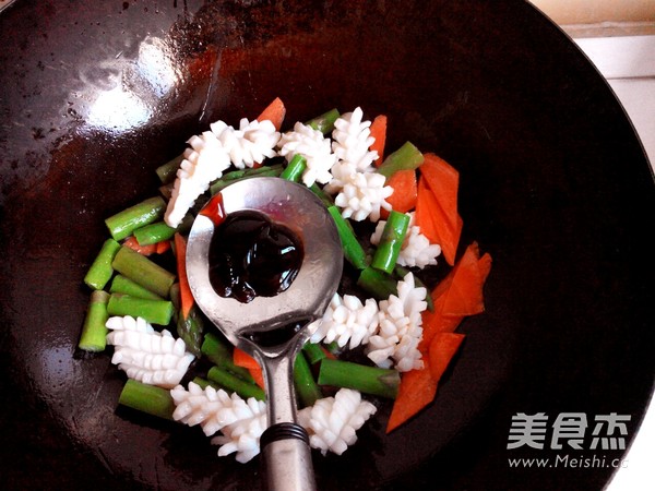 Asparagus Squid Flower recipe
