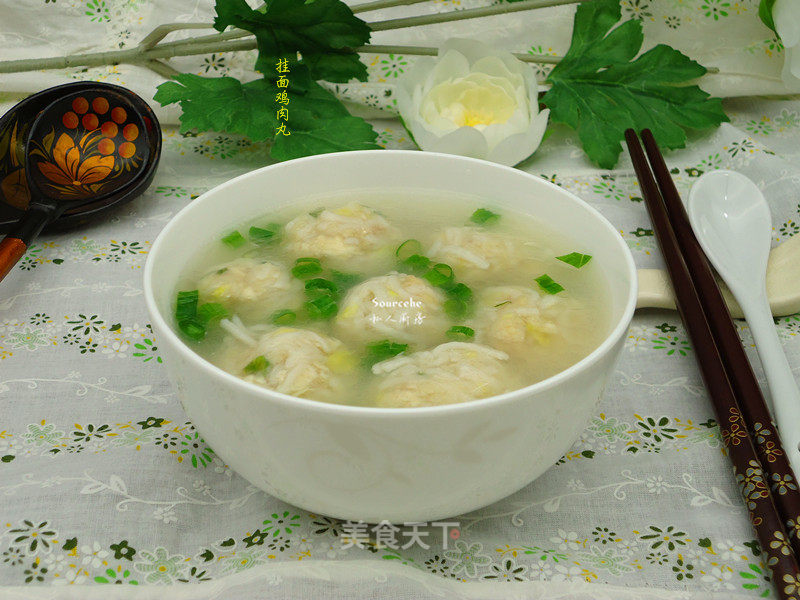 Noodle Chicken Meatballs recipe