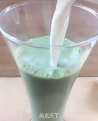 Matcha Red Bean Milk Tea recipe