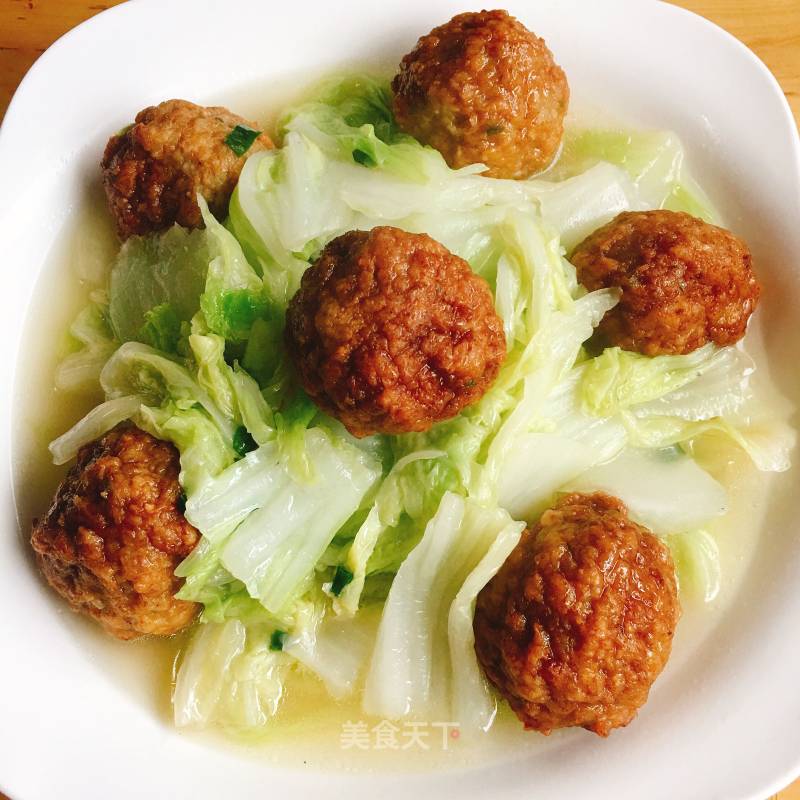 Chinese Cabbage Roast Meatballs recipe