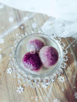 Purple Sweet Potato Crystal Dumplings recipe