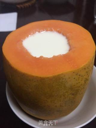 Papaya Coconut Milk Milk Jelly recipe