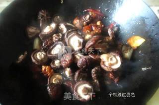 Stewed Chicken Drumsticks with Mushrooms recipe