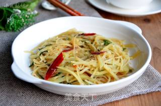 Hot and Sour Potato Shreds recipe