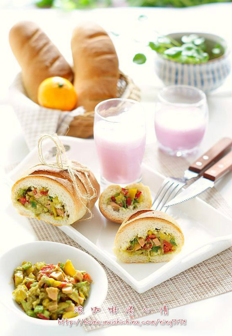 #aca烤明星大赛#french Bread & Tunnel Sandwich recipe