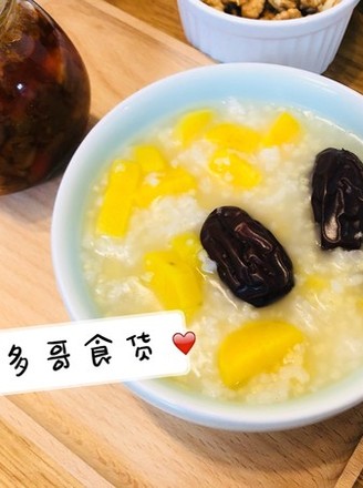 Delicious and Nutritious De Sweet Potato Millet Red Date Porridge recipe