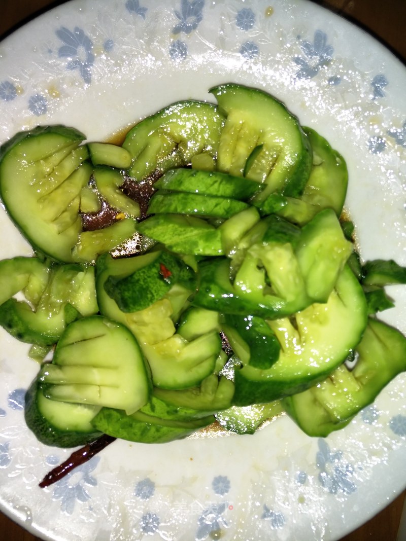 Tossed with Spicy Cucumber Flowers recipe