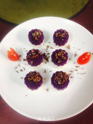 Sweet-scented Osmanthus Yam and Purple Potato Puree recipe