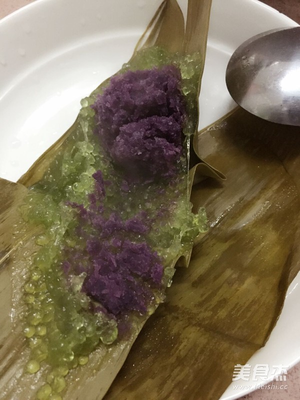 Purple Sweet Potato Crystal Rice Dumpling recipe