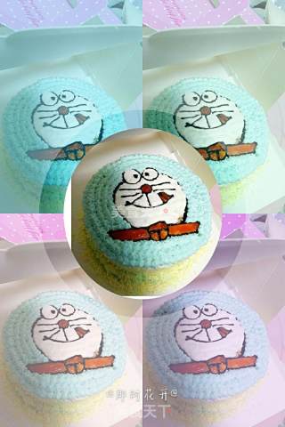 #柏翠大赛# Doraemon Cream Cake recipe