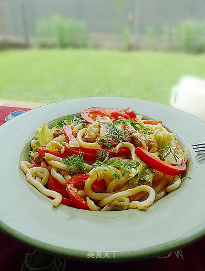 Delicious Three-wire Fried Udon recipe