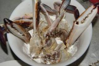 Fried Crab with Ginger and Spring Onion recipe