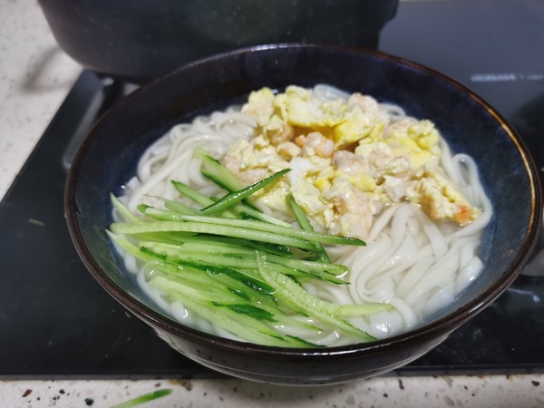 Shrimp and Duck Egg Noodle recipe