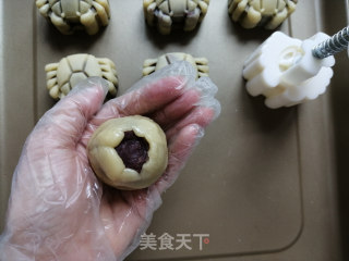 Bean Paste Meat Floss Egg Yolk Mooncake recipe