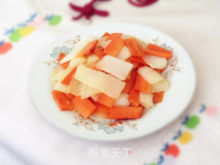 Fried Carrots with Yam recipe