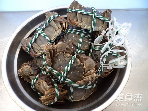 Steamed Hairy Crabs recipe