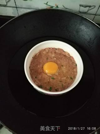 Minced Meat and Potato Steamed Egg recipe