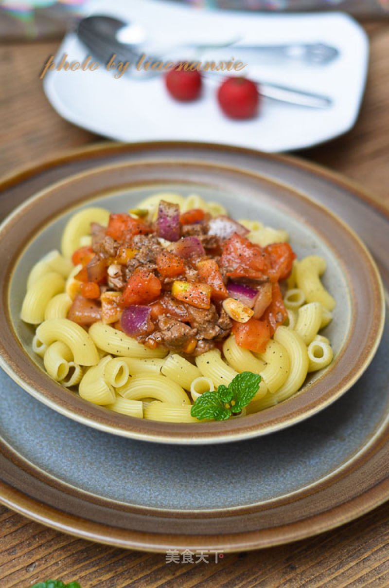 Black Pepper Beef Pasta recipe