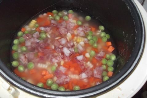 Colorful Braised Rice recipe