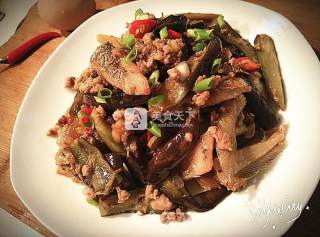 Grilled Eggplant with Salted Fish recipe