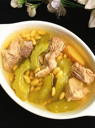 Bitter Melon and Soy Bean Soup
