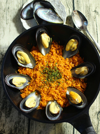 Spicy Mussel King Risotto