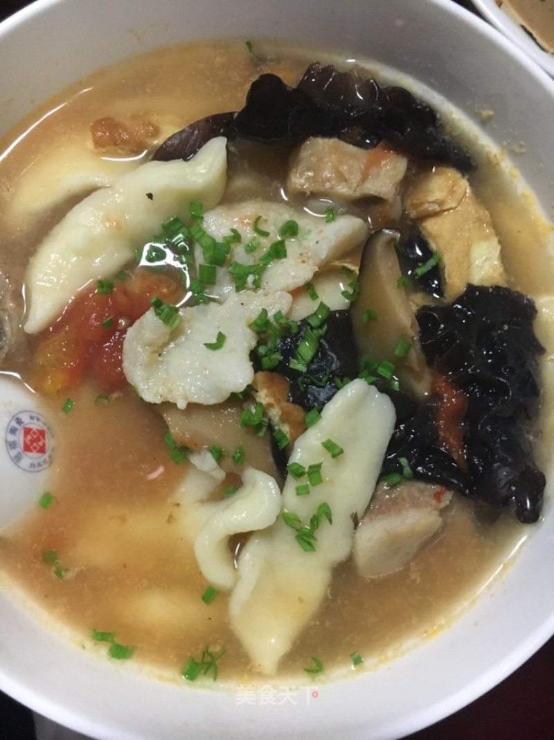 Fish & Meat Double Fresh Noodle Plate recipe