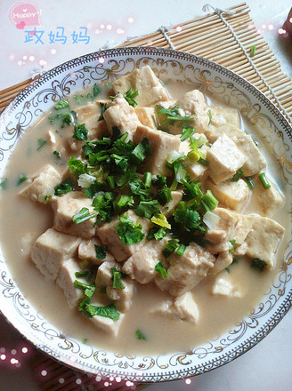 Tofu Stewed in Clam Soup recipe