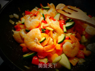 Colorful Salt and Pepper Shrimp (free Fried Version) recipe