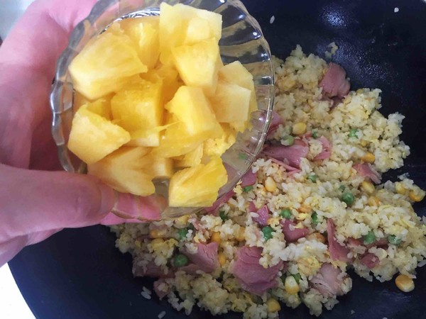 Pineapple Bacon Fried Rice recipe