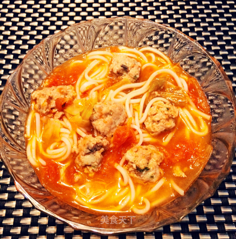 Tomato Meatball Noodle recipe