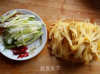 Scallion Oil Tofu Skin recipe